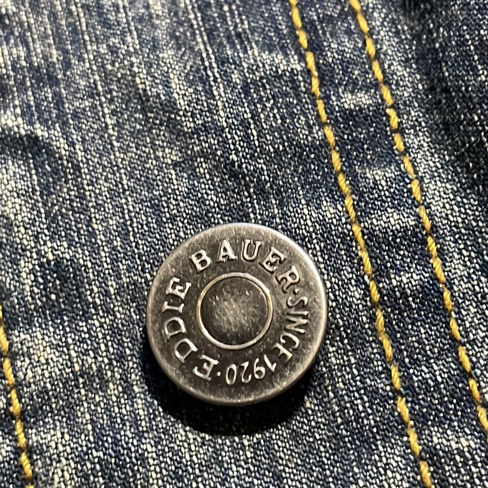 Eddie Bauer Stretch Button Down Denim Jacket - Picture 6 of 13